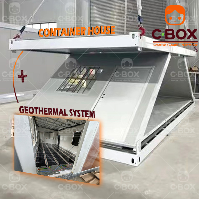 Modern Fold Out Geothermal Flat Pack House 1