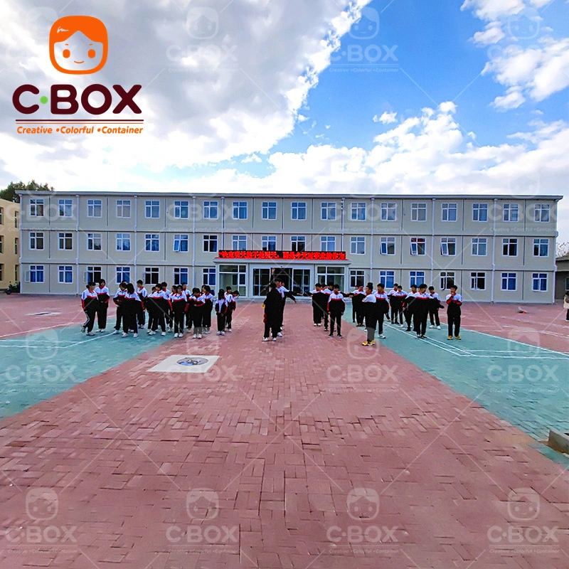 Модульный сборный школьный контейнерный дом, мобильное убежище 1