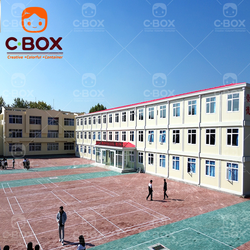 Contenedor plano sostenible para aulas escolares 6