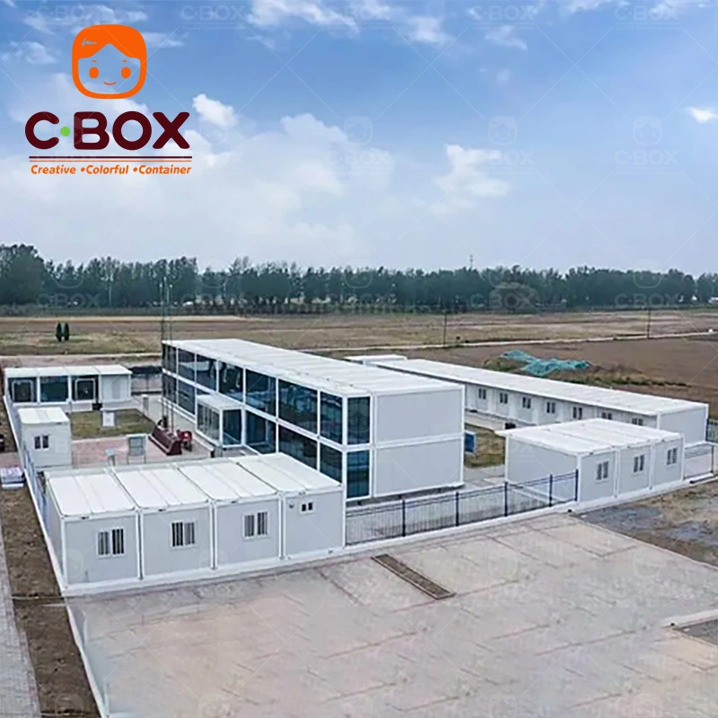 Oficina modular prefabricada de contenedores de 20 pies, fabricada en China 1