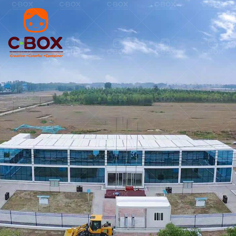 Bangunan Modular Prefab Kantor Kontainer 20 kaki dari Cina 4