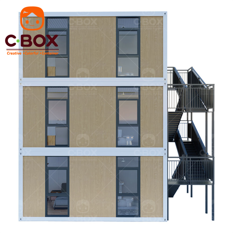 Rumah Kontainer Prefab Modular yang Dapat Dilepas B&amp;B 4