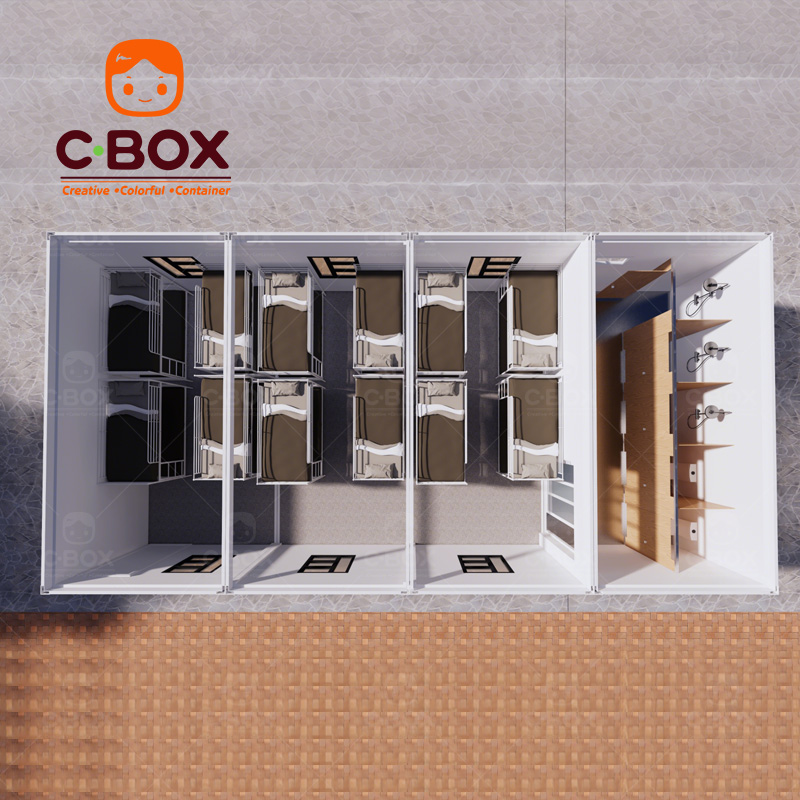 Rumah Kontainer Prefab Modern untuk Perumahan Mahasiswa 6