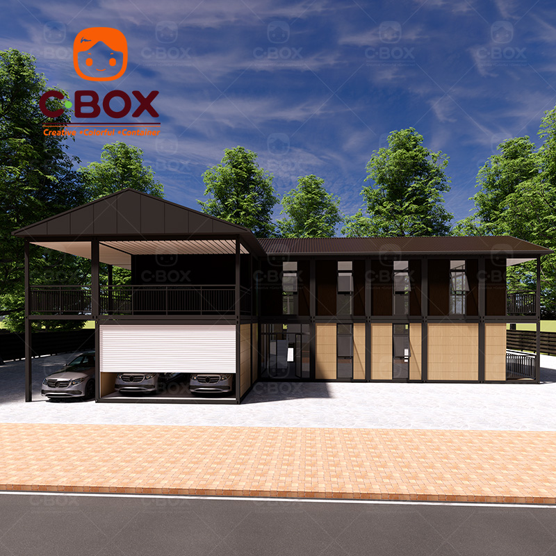 Kantor Kaca Modular Terjangkau Rumah Paket Datar Murah 3