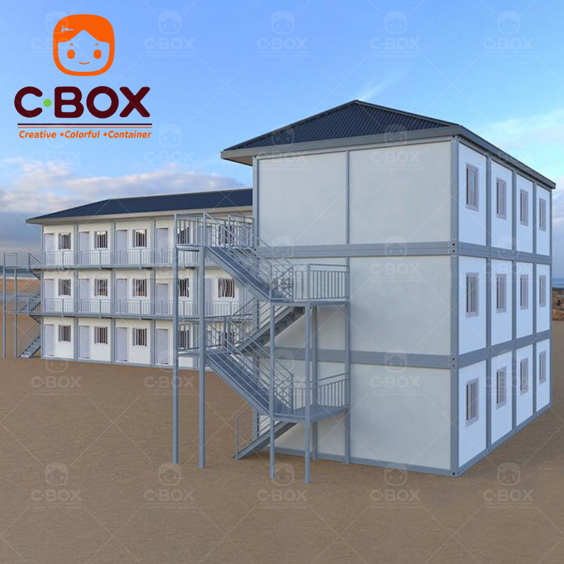 Rumah Kontainer Siap Pakai Modern Model Prefabrikasi yang Dapat Dibongkar 4