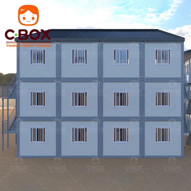 Rumah Kontainer Siap Pakai Modern Model Prefabrikasi yang Dapat Dibongkar 6