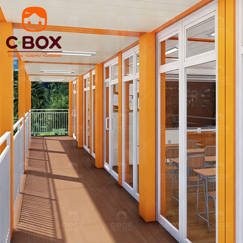 Sekolah Kontainer Modular dengan Ruang Kelas Bergerak Sementara 3