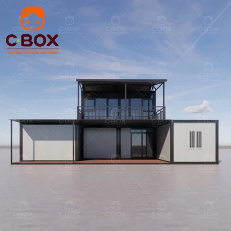 2 Story Prefabricated Container Home Prefab Villa 1