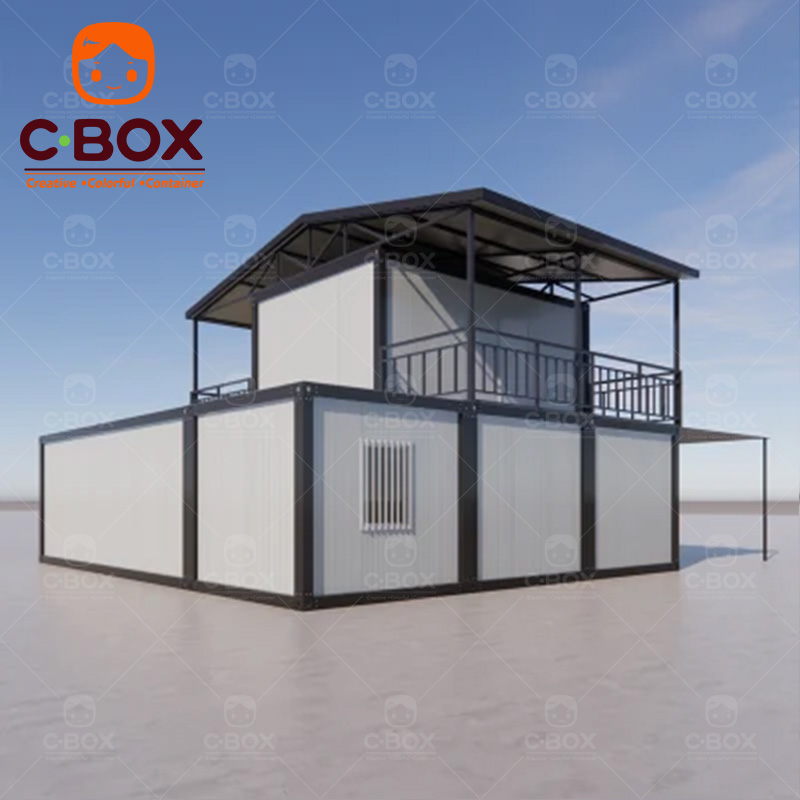 2 Story Prefabricated Container Home Prefab Villa 4