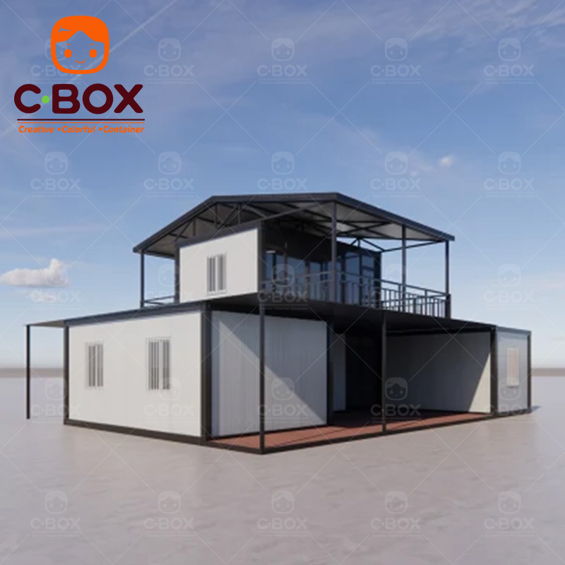 2 Story Prefabricated Container Home Prefab Villa 5