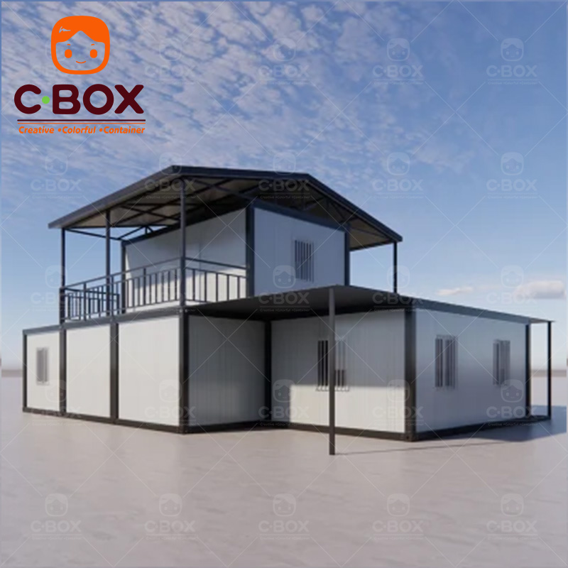 2 Story Prefabricated Container Home Prefab Villa 6