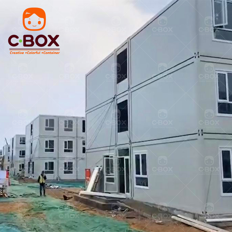 Rumah Lokasi Konstruksi Bangunan Asrama Pekerja Prefabrikasi 1