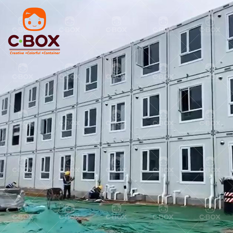 Rumah Lokasi Konstruksi Bangunan Asrama Pekerja Prefabrikasi 3