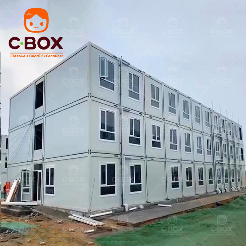 Rumah Lokasi Konstruksi Bangunan Asrama Pekerja Prefabrikasi 4