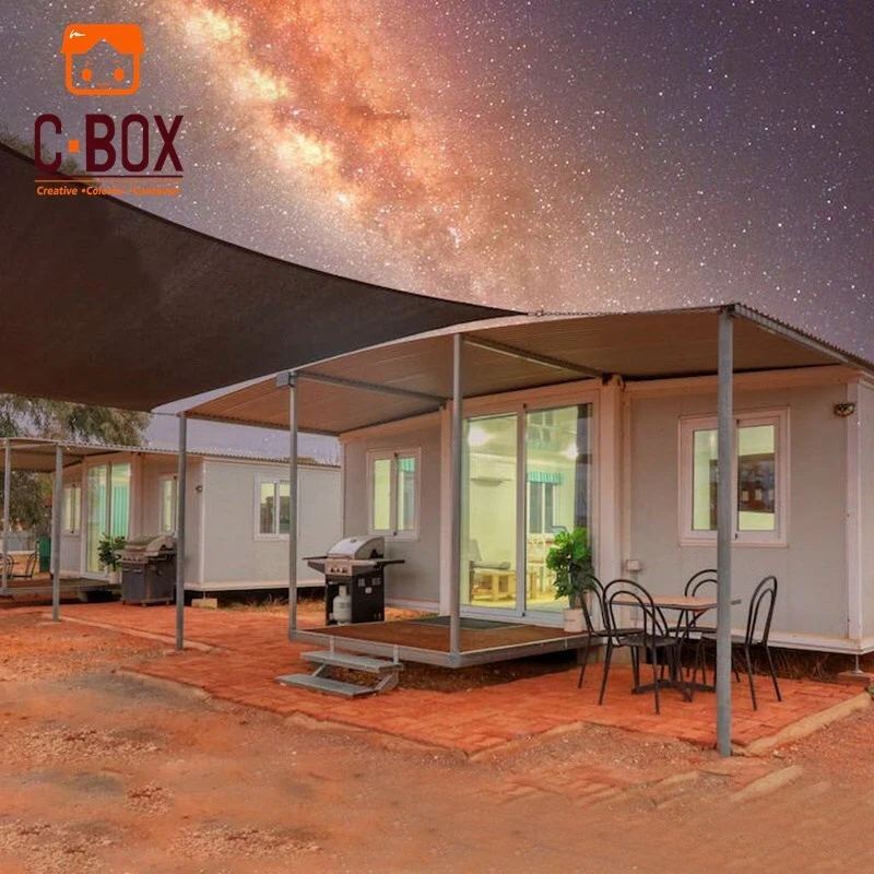 CBOX Prefab Double Wing Folding House For Hotel 1