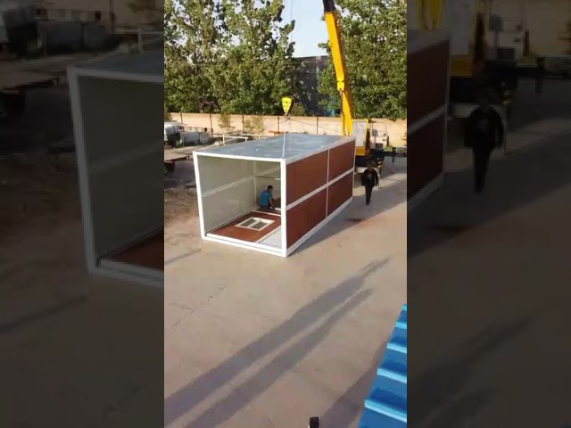تركيب منزل الحاوية القابل للطي