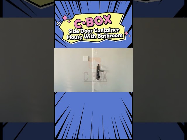 منزل حاوية الباب الجانبي Cbox مع الحمام