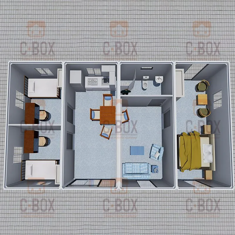 Casas móviles: casas de caja en venta con 3 dormitorios 1