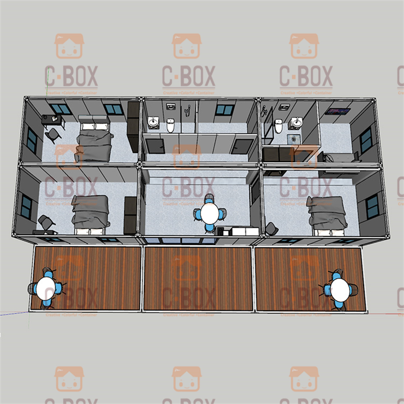 Cbox Modular Box for House: Detachable Container Home Made in China 1