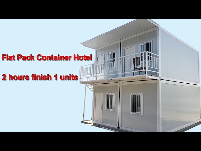 Prefab flat pack container hotel,modern design tiny dream container house