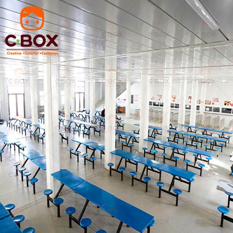 Cantina de contenedores modulares para sitios de construcción 2