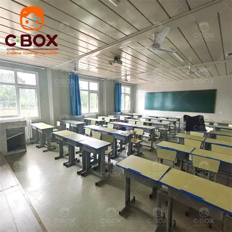 Sekolah rumah prefab modular dengan desain yang dapat dilepas 1