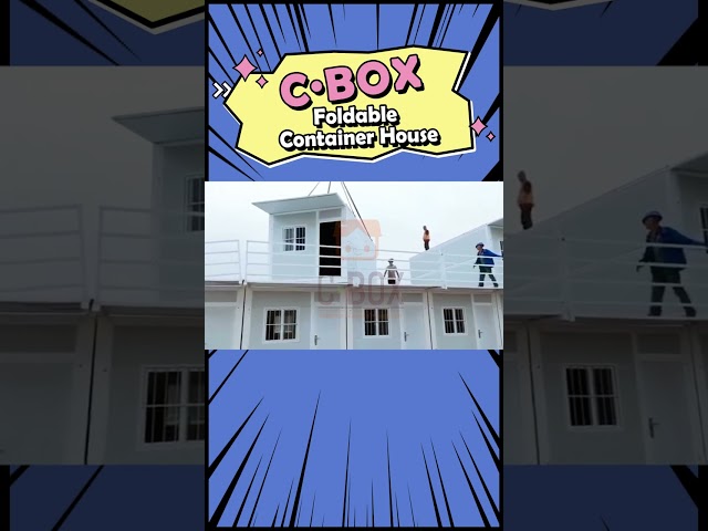 عامل تنقيح العمال ويستخدمون الحاويات القابلة للطي. #foldingContainerhouse #foldableContainerhouse