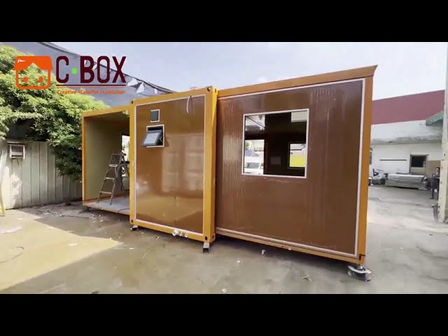 منزل الحاوية القابل للتوسيع Cbox Orange Color