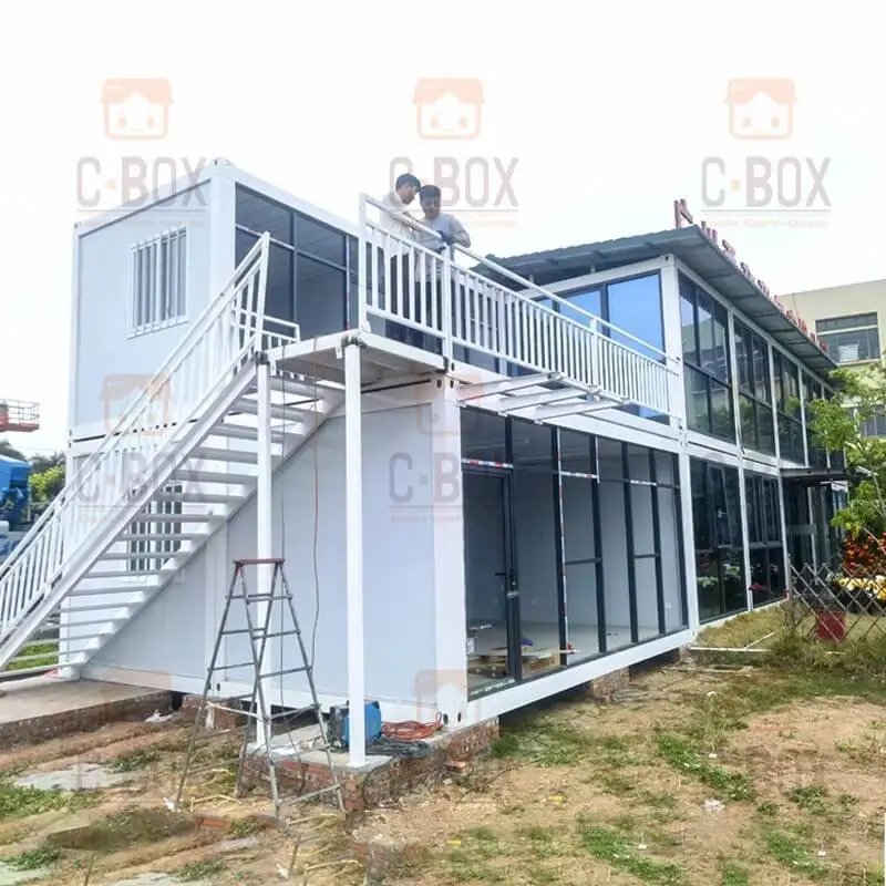 Kantor Kontainer Kaca Prefab Dijual 1