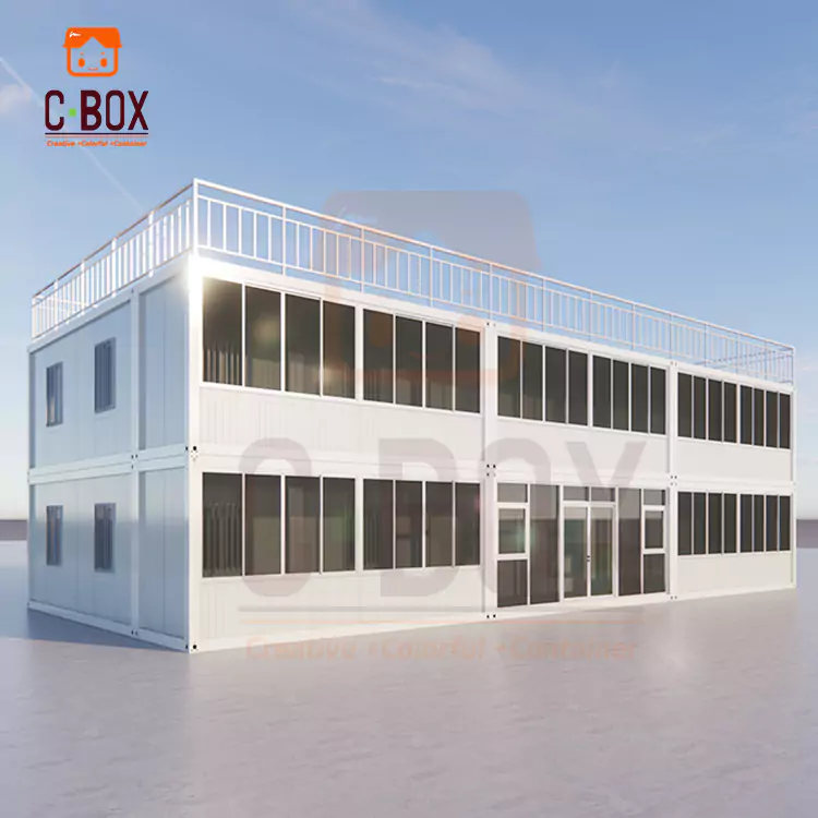 Creative Design Two-story Prefab Container Office Building 4