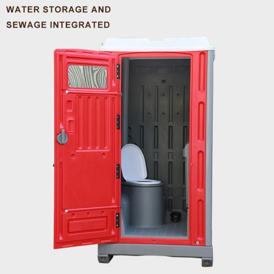 Material de plástico cabina de baño portátil móvil para baños móviles de baño 1