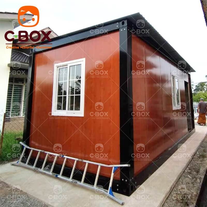 Black Frame Container House with Parking Space 3