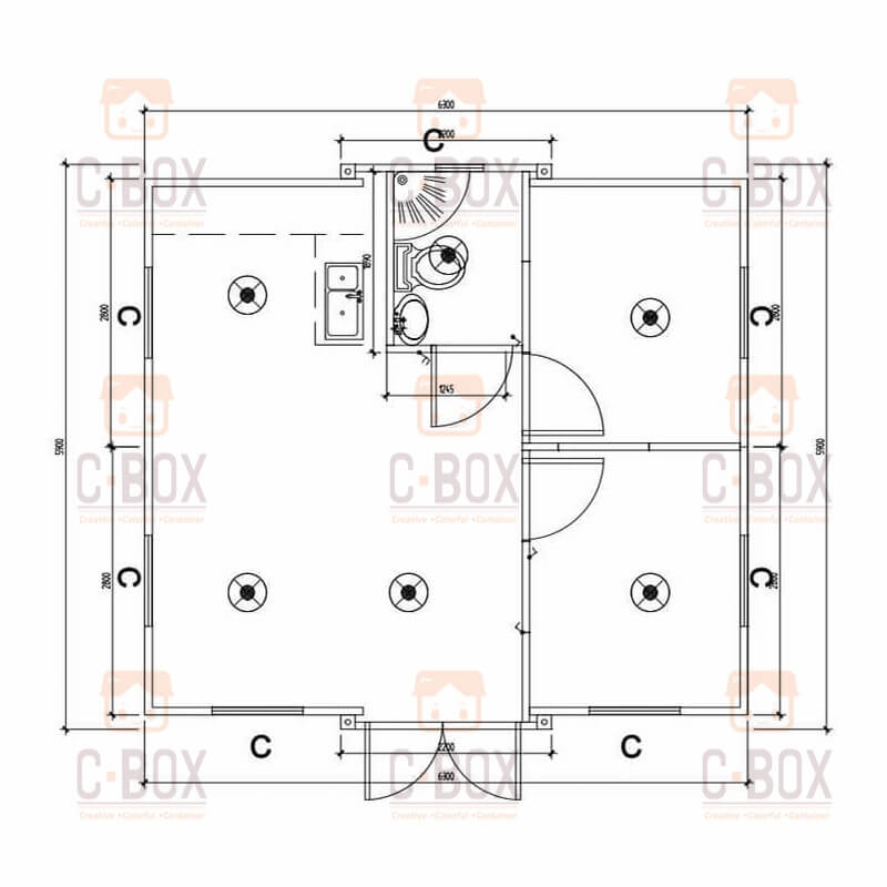 China Expandable Container House: Double Wing Design 3