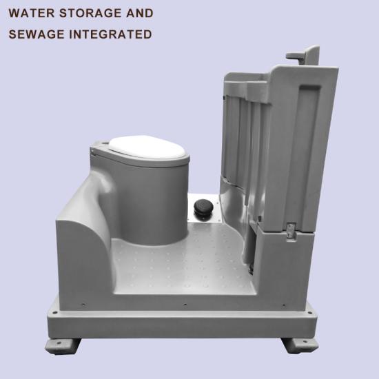 Material de plástico cabina de baño portátil móvil para baños móviles de baño 4
