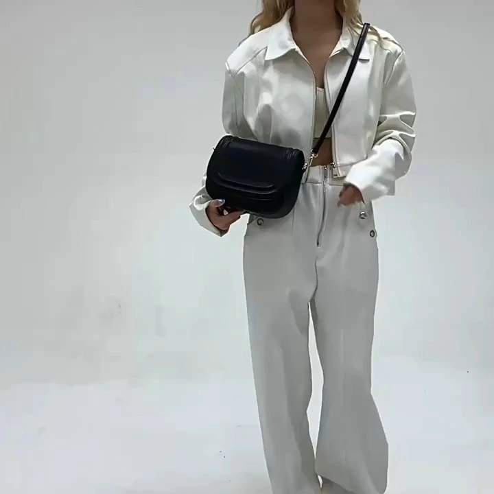 Bolsa retro de silla de montar, textura de nicho, bolso pequeño de cuerpo cruzado, mujer simple y versátil de un solo hombro 1