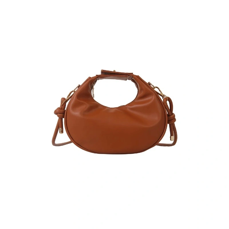 Eine einfache und stilvolle Einschuld-Unterarm-Tasche für Frauen, eine frische und leichte, halbmondförmige, handgeprägte Tasche 1