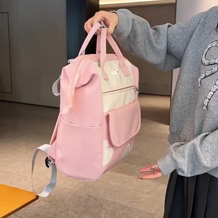 Multifunktionaler Tasche mit großer Kapazität Baby Windel-Rucksack, Flaschenhalterung Dual-Shoulder-Tasche 1
