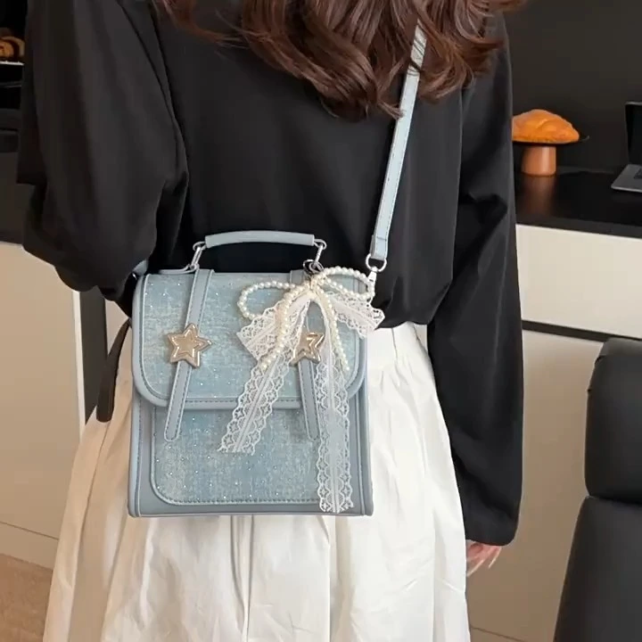 Zaino da donna popolare, zaino versatile e di nicchia, borsa monospalla casual e alla moda 1