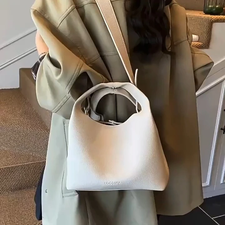 Modische und schlichte Beuteltasche, High-End-Retro-Handtasche, lässige und vielseitige Umhängetasche 1