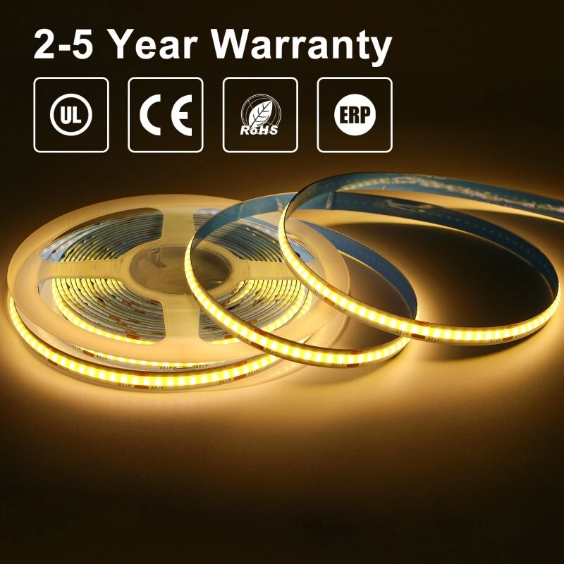 Smile Éclairage 480leds / m 10 mm DC 24V Largeur IP20 4000K Lumière de bande LED COB Flexible Natural 4000K 1