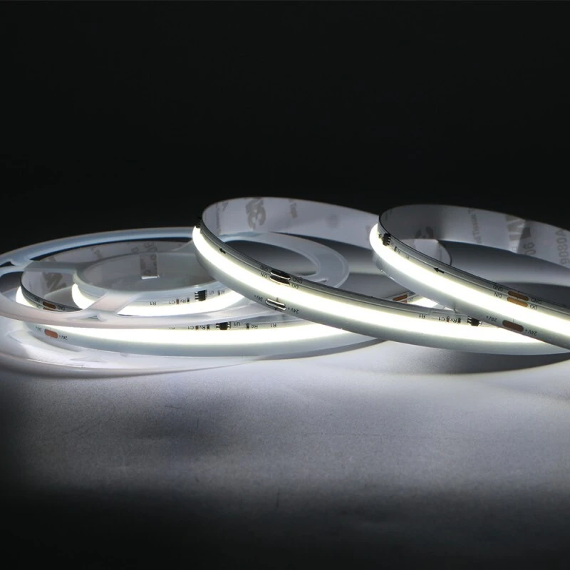 Iluminación de sonrisa 360leds/m 24v IP20 COB Stripteo LED Luz de agua a color de un solo color a continuación para decoración de la casa 1