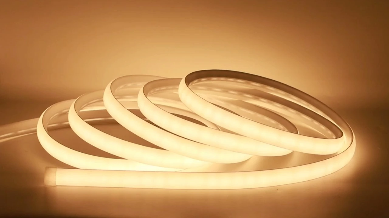 Lächeln Beleuchtung 22*14 mm Sektor 180 ° Flexible Silikonrohr LED Flex Neonlicht 1