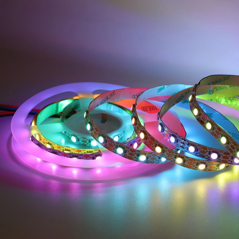 Lächeln Beleuchtung 60LEDS/M 8mm 12V IP20 5050 RGBIC LED -Streifenlicht 1