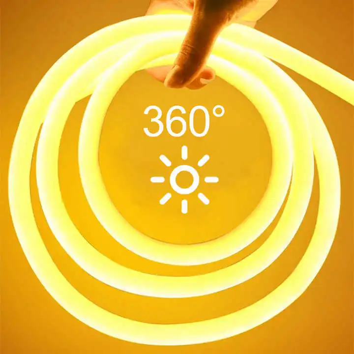 Iluminación de sonrisa 14 mm 360 ° 220V PVC IP65 Fuera de luz de neón LED al aire libre 1