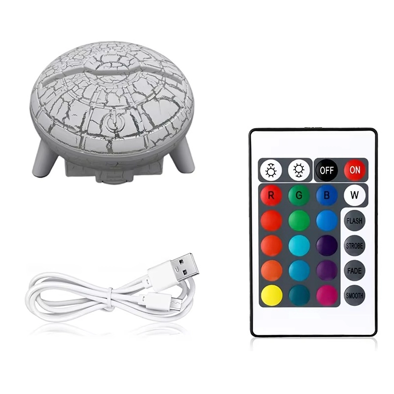 Couleurs RVB en forme d'OVNI d'éclairage UFO 3D Lumière de nuit LED avec contact et télécommande 1