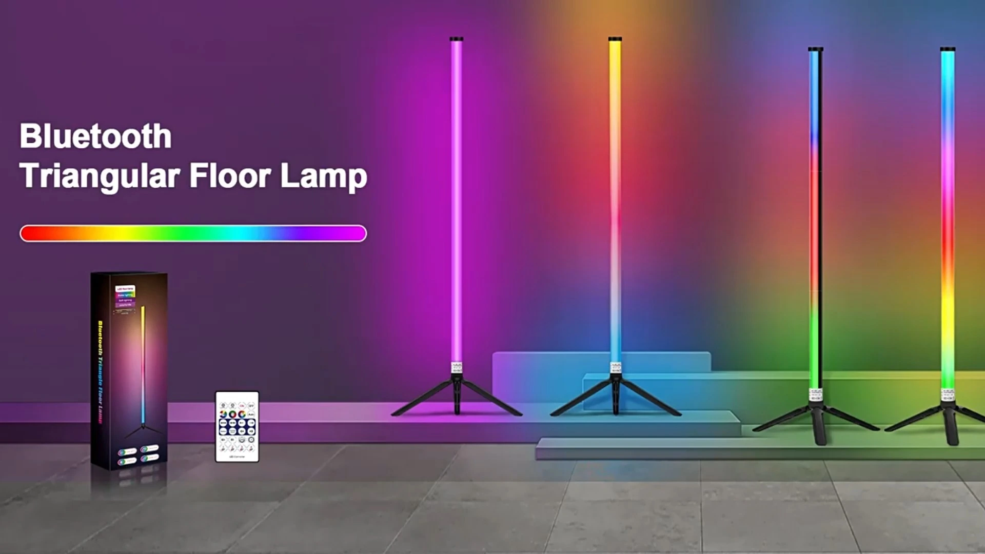 Угловой светодиодный светильник Smile Lighting RGBIC с управлением через приложение/пульт дистанционного управления 1