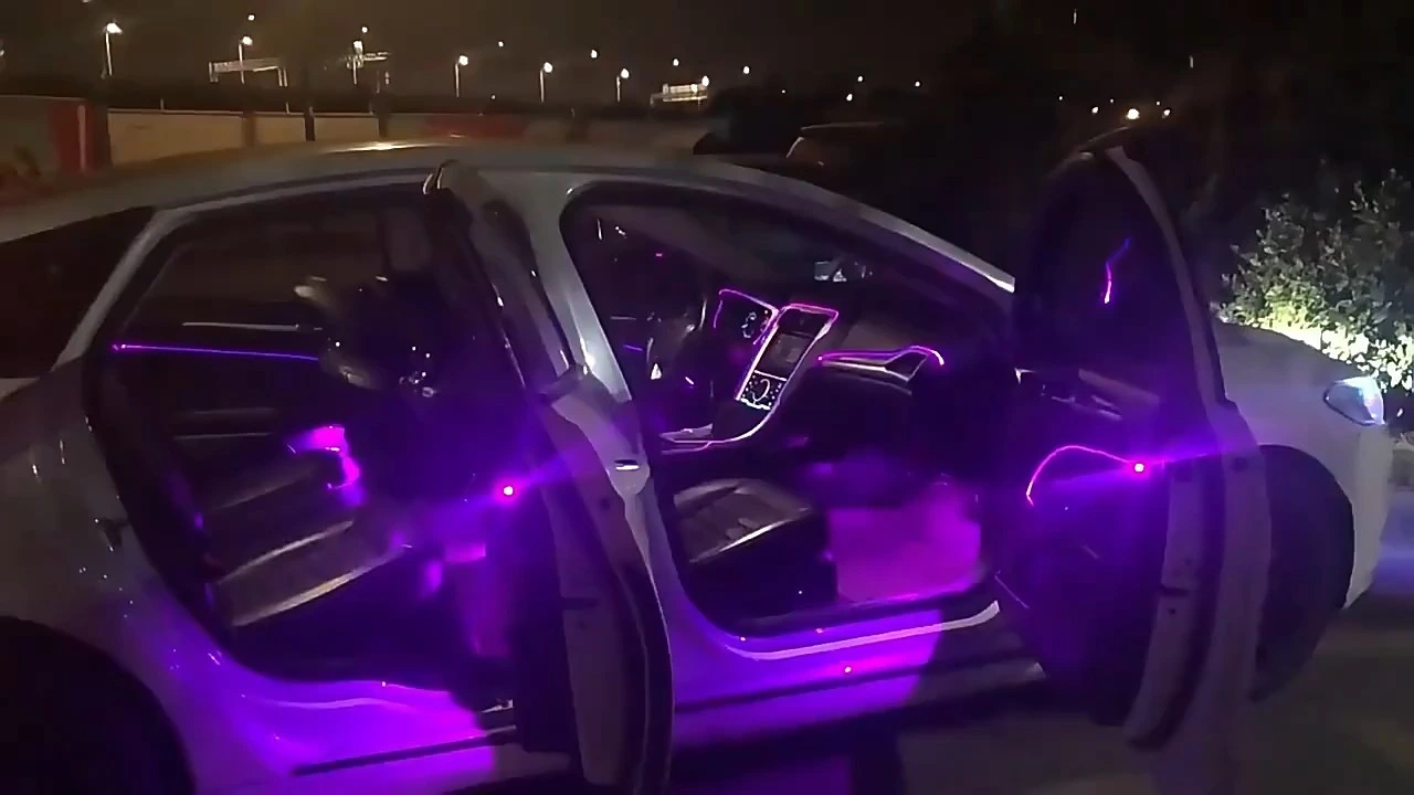 Luz ambiental de fibra óptica para coche Smile Lighting 1