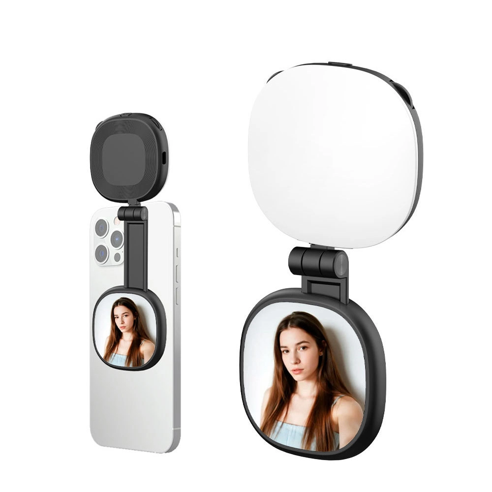 Smile Lighting Portable Rechargeable Selfie & Makeup Light with Mirror and LED 1