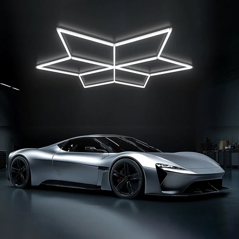 Smile Lighting RGB Snowflake LED Garage Lights, Modular Pro Ceiling System 1