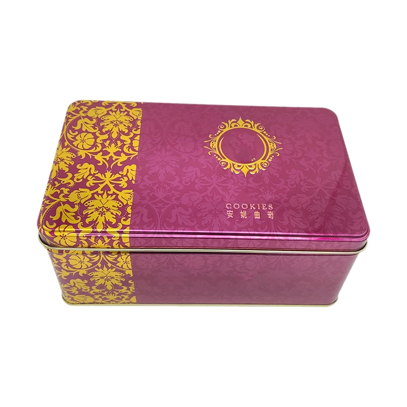 Rectangular Tin Cans for Biscuits Cookie Food Metal Box Packaging 1